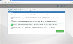 Example MySQL certification theory test